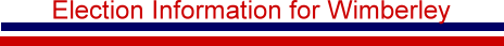 Election Information for the Wimberley Area