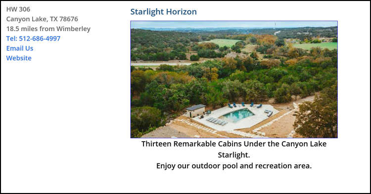 RV Text Link Listing