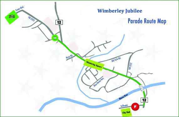 Jubilee Parade Route, Wimberley, Texas