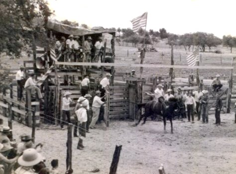 Historical photo of Wimberley Early Rodeo Days