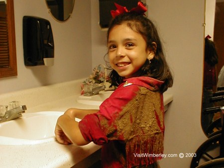 Muddy little cowgirl.