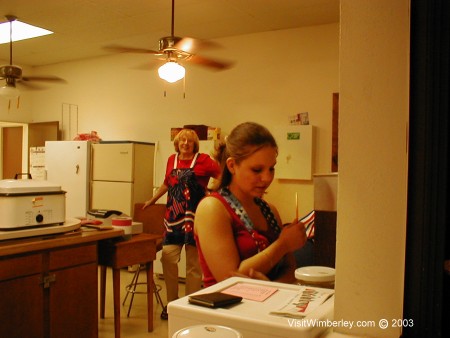 Working the concession stand at Wimberley Rodeo
